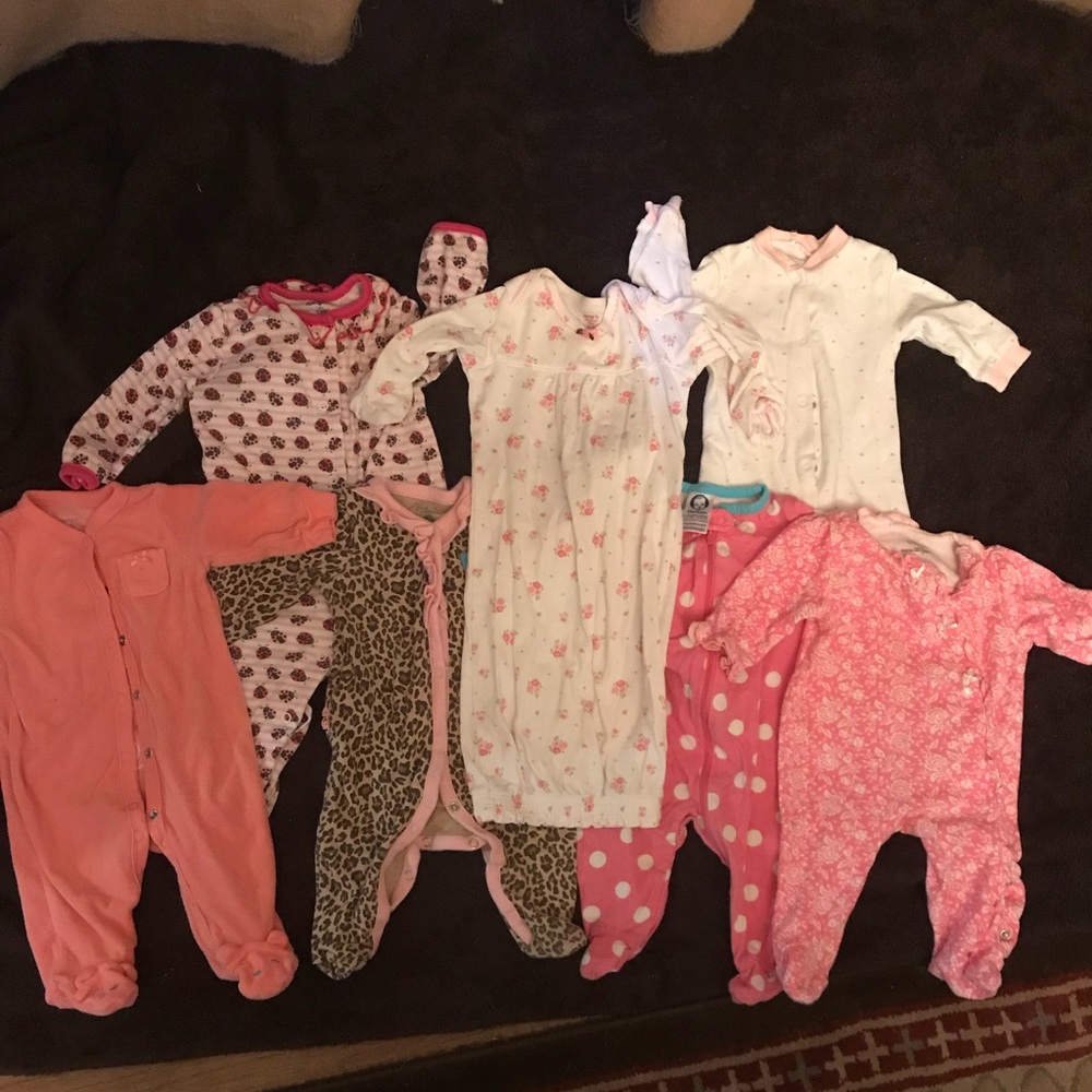 0-3 month pajamas